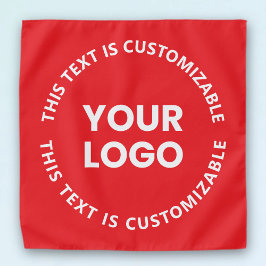 Ihr Logo/alle hochgeladenen Bilder und Rundschreib Halstuch