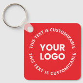 Ihr Logo/alle hochgeladenen Bilder und Rundschreib Schlüsselanhänger (Vorderseite)