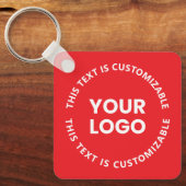 Ihr Logo/alle hochgeladenen Bilder und Rundschreib Schlüsselanhänger (Vorderseite)