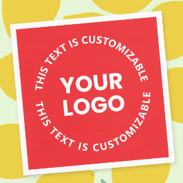 Ihr Logo/alle hochgeladenen Bilder und Rundschreib Serviette