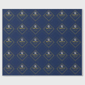 Ihr Logo & anpassbares Design Template Geschenkpapier (Flach)