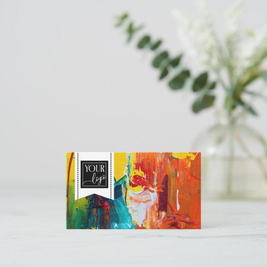 Ihr Logo Artist Artist Art Studio Visitenkarte (Stehend Vorderseite)