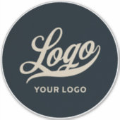 Ihr Logo auf Blue Circle Cooler Business Vinyl Aufkleber (Vorderseite)