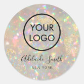 Ihr Logo auf brillanten Open Runder Aufkleber (Vorderseite)