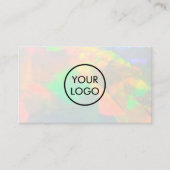 Ihr Logo auf der Opal-Foto-Visitenkarte Visitenkarte (Vorderseite)