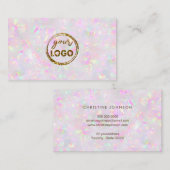 Ihr Logo auf der pastel opal mineralischen Visiten Visitenkarte (Vorne/Hinten)