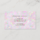 Ihr Logo auf der pastel opal mineralischen Visiten Visitenkarte (Rückseite)