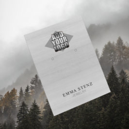 Ihr Logo auf der Schmuckanzeige für Weißholz Visitenkarte