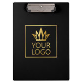 Ihr Logo auf jedem Farbhintergrund Klemmbrett (Vorderseite)