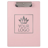 Ihr Logo auf jedem Farbhintergrund Klemmbrett (Vorderseite)