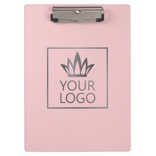 Ihr Logo auf jedem Farbhintergrund Klemmbrett (Vorderseite)