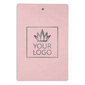 Ihr Logo auf jedem Farbhintergrund Mini Klemmbrett (Rückseite)