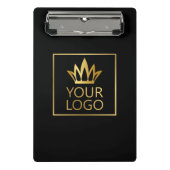 Ihr Logo auf jedem Farbhintergrund Mini Klemmbrett (Vorderseite)