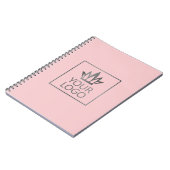 Ihr Logo auf jedem Farbhintergrund Notizblock (Linke Seite)