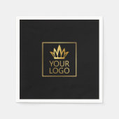 Ihr Logo auf jedem Farbhintergrund Serviette (Vorderseite)