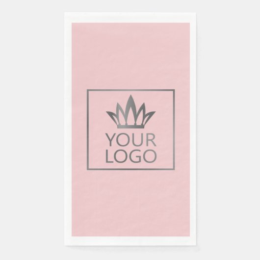 Ihr Logo auf jedem Farbhintergrund Serviette (Vorderseite)