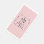 Ihr Logo auf jedem Farbhintergrund Serviette (Ecke)