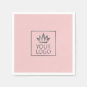 Ihr Logo auf jedem Farbhintergrund Serviette (Vorderseite)