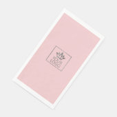 Ihr Logo auf jedem Farbhintergrund Serviette (Ecke)