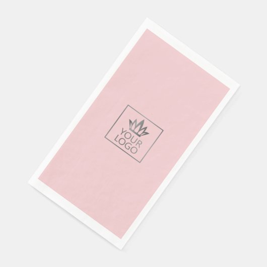 Ihr Logo auf jedem Farbhintergrund Serviette (Ecke)