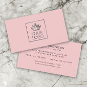 Ihr Logo auf jedem Farbhintergrund Visitenkarte