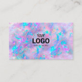 Ihr Logo auf lila opal inspiriert Hintergrund Visitenkarte (Vorderseite)