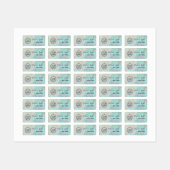 Ihr Logo auf opalem Hintergrund Etiketten (Blatt)