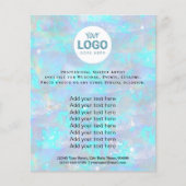 Ihr Logo auf opaler Steinstruktur Flyer (Vorne)