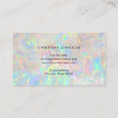 Ihr Logo auf opaler Visitenkarte (Rückseite)