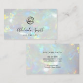 Ihr Logo auf optischem Foto-Hintergrund Visitenkarte (Vorne/Hinten)