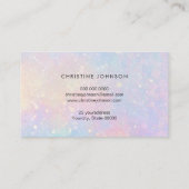 Ihr Logo auf pastellfarbenem Wasser Visitenkarte (Rückseite)