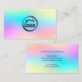 Ihr Logo auf Regenbogengradienten Visitenkarte (Vorne/Hinten)