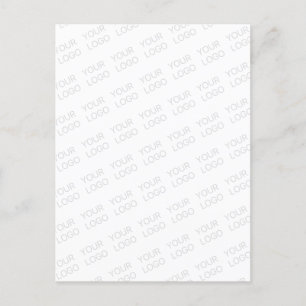 Ihr Logo automatisch aufgehellt und wiederholt Postkarte
