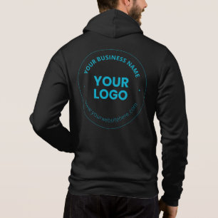 Ihr Logo Bearbeitbarer Firmenname und Website Hoodie