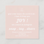 Ihr Logo bedankt sich für Ihre Visitenkarte Beilag (Rückseite)