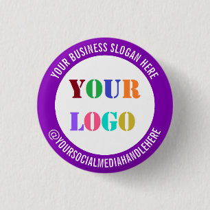 Ihr Logo Beispiel für einen Social-Media-Werbebutt Button