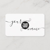 Ihr Logo benutzerdefiniert, elegant und einfach Visitenkarte (Vorderseite)