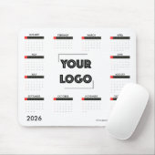 Ihr Logo Benutzerdefinierte Geschäftswerbung 2026 Mousepad (Mit Mouse)