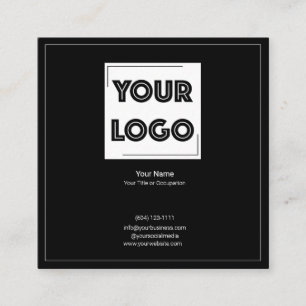 Ihr Logo Benutzerdefinierter QR-Code Marketing Quadratische Visitenkarte
