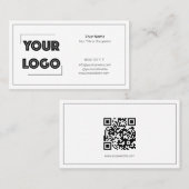 Ihr Logo Benutzerdefinierter QR-Code Marketing Visitenkarte (Vorne/Hinten)