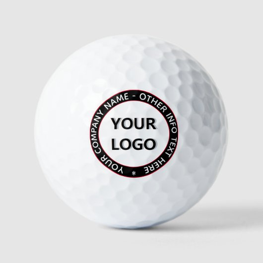 Ihr Logo Benutzerdefinierter Textname und Farben G Golfball (Vorderseite)
