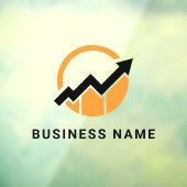 Ihr Logo | Benutzerdefiniertes Konto BusinessLogo Fensteraufkleber (Blatt 3)