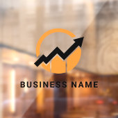 Ihr Logo | Benutzerdefiniertes Konto BusinessLogo Fensteraufkleber (Blatt 2)