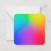 Ihr Logo Beruflich Rainbow Vielen Dank Mitteilungskarte (Rückseite)