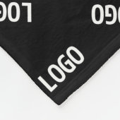 Ihr Logo/Bild | Einzigartiges modernes geometrisch Fleecedecke (Ecke)