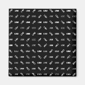 Ihr Logo/Bild | Einzigartiges modernes geometrisch Magnet (Vorne)