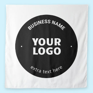 Ihr Logo, Bild oder Design & bearbeitbarer Text Wandteppich