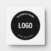 Ihr Logo, Bild oder Design und bearbeitbarer Text Fotoplatte (Vorderseite)