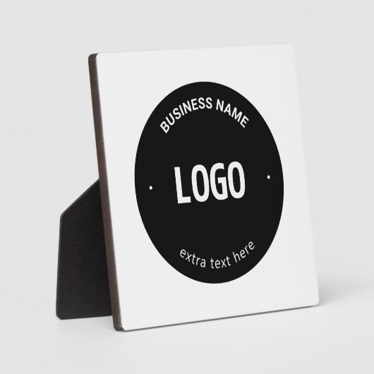 Ihr Logo, Bild oder Design und bearbeitbarer Text Fotoplatte (Vorderseite)
