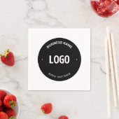 Ihr Logo, Bild oder Design und bearbeitbarer Text Serviette (Beispiel)